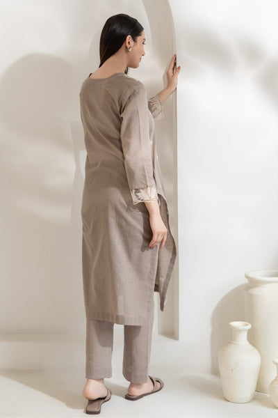 Ziya - Embroidered Cotton Linen Set