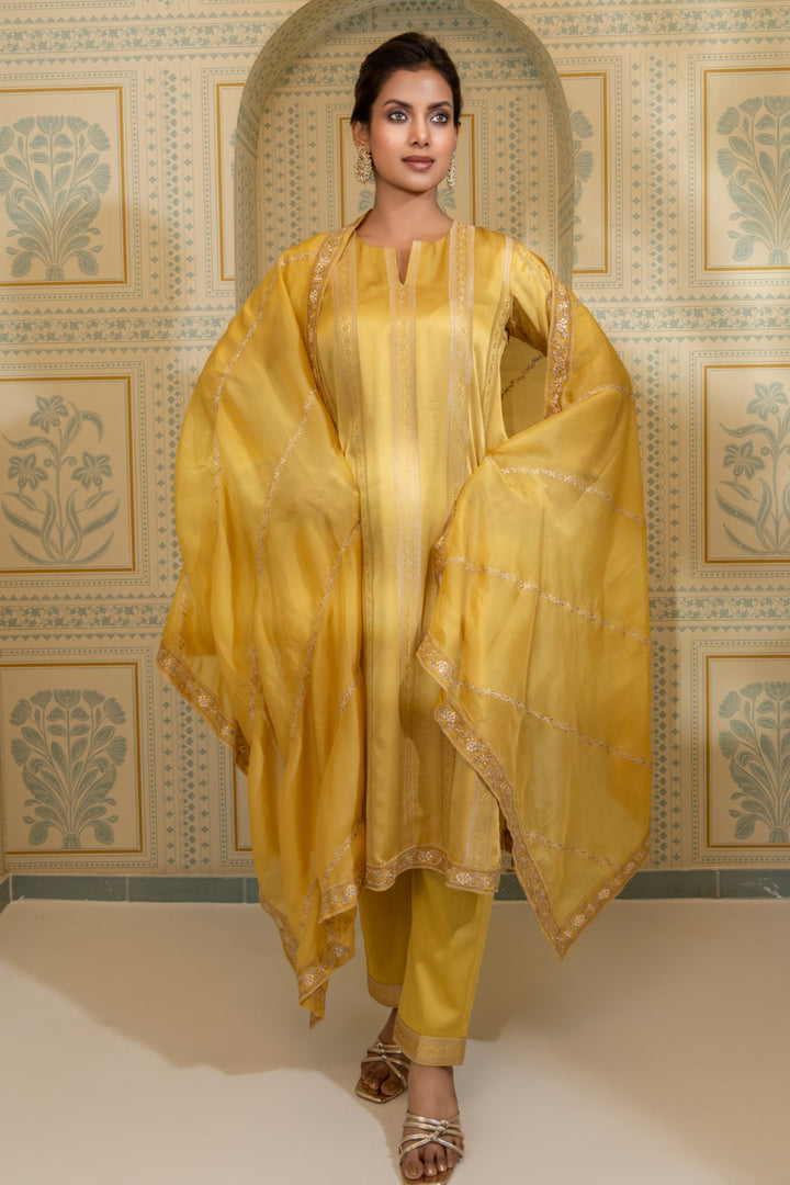 Zohra - Gazi Silk with Embroidery