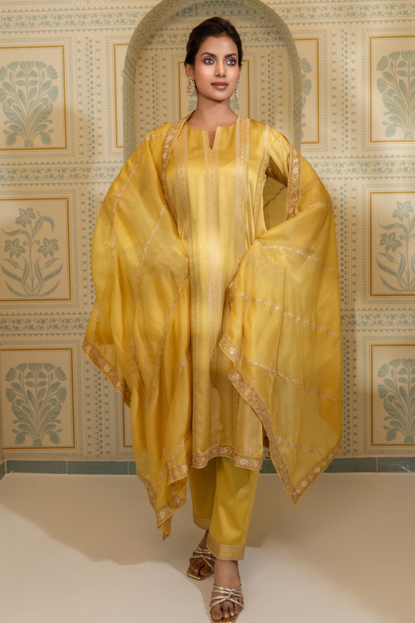 Zohra - Gazi Silk with Embroidery