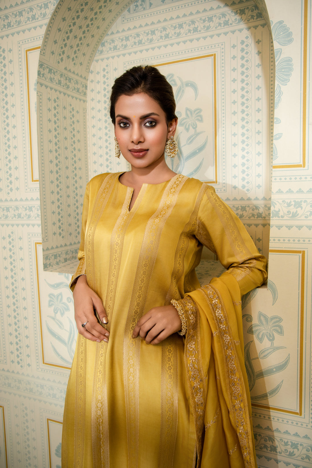 Zohra - Gazi Silk with Embroidery