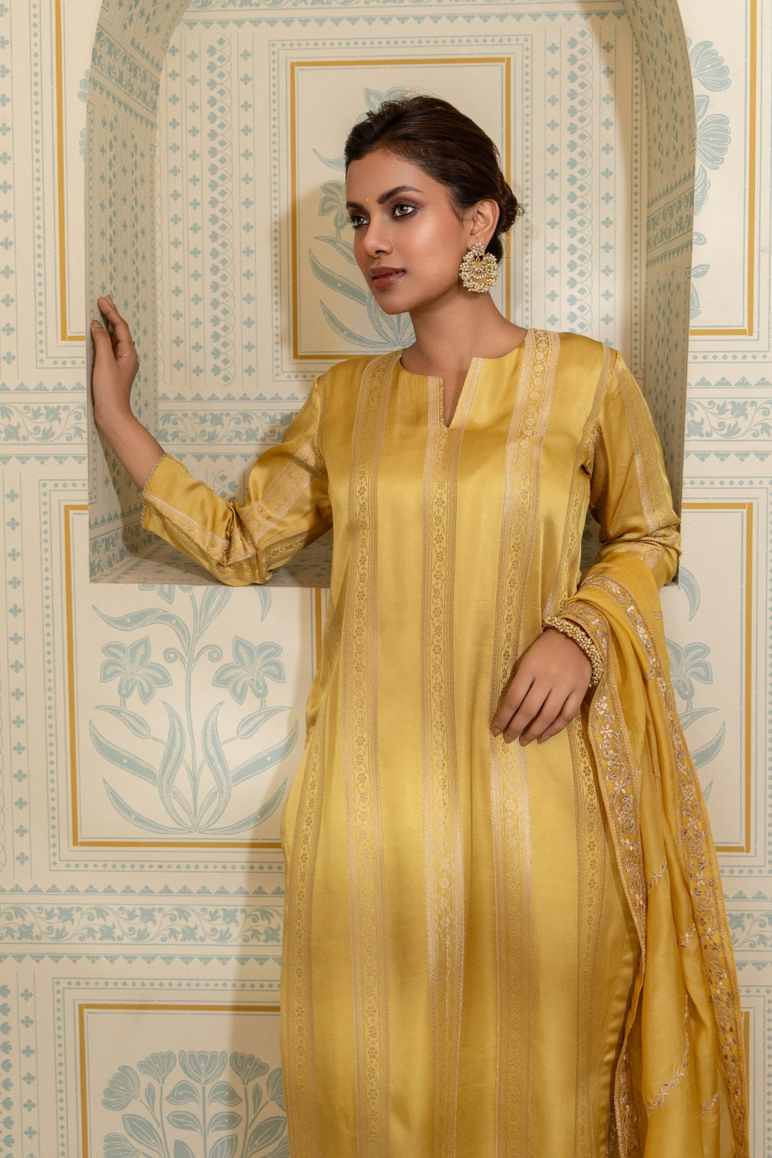 Zohra - Gazi Silk with Embroidery