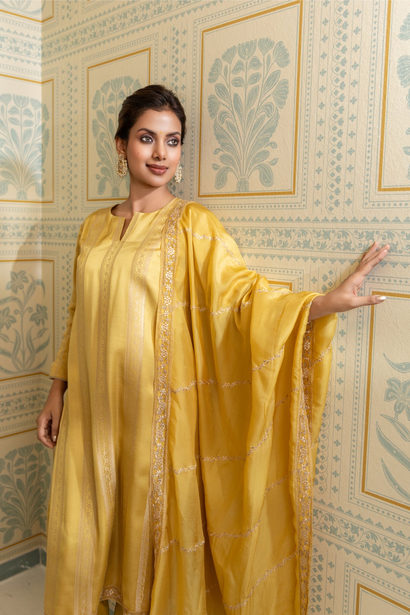 Zohra - Gazi Silk with Embroidery