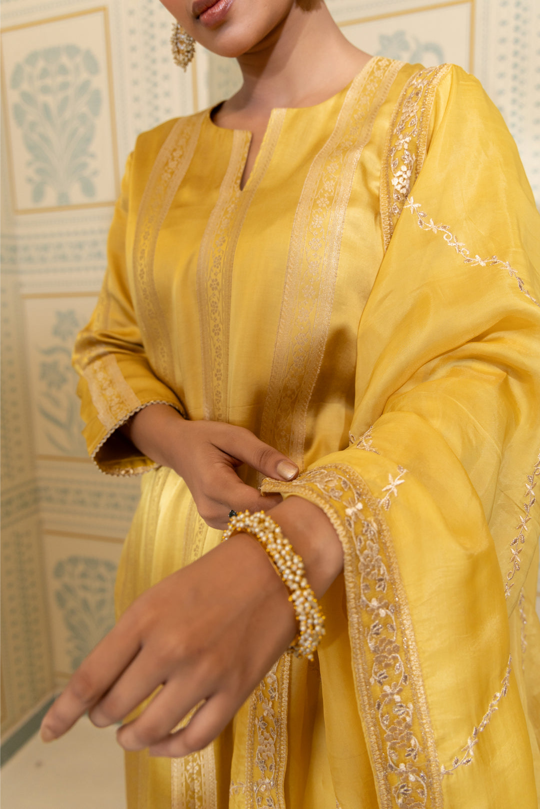 Zohra - Gazi Silk with Embroidery