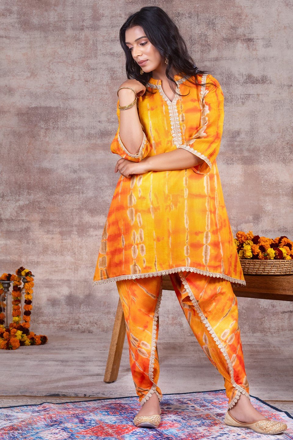 MALLIKA - Shibori Festive set in Kota-Doriya