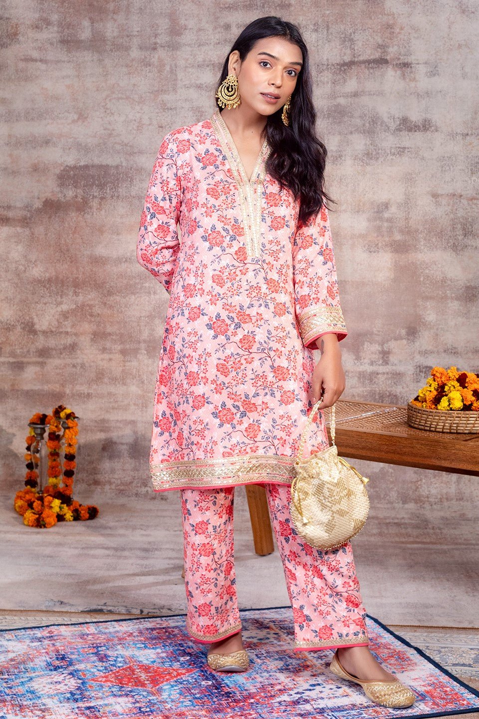 NALINI - Floral Festive Set