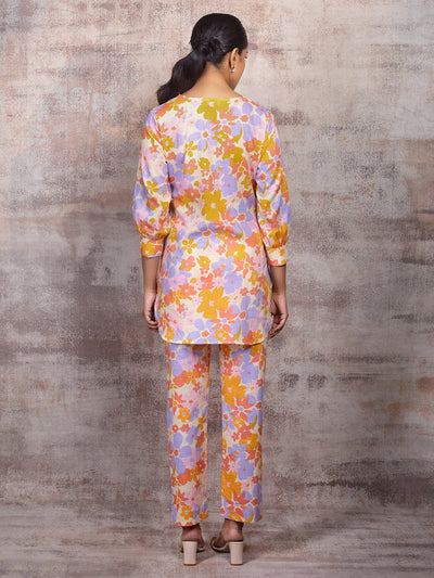 EVELYN - Bright Floral Co-ord Set in Cotton